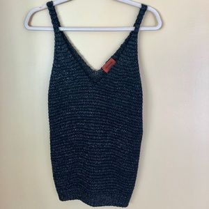 Black Metallic Missoni Top